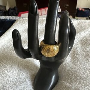 Gold Textured Ring